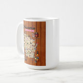 Coffee Mug - Wisconsin Supper Club Map コーヒーマグカップ (正面左)