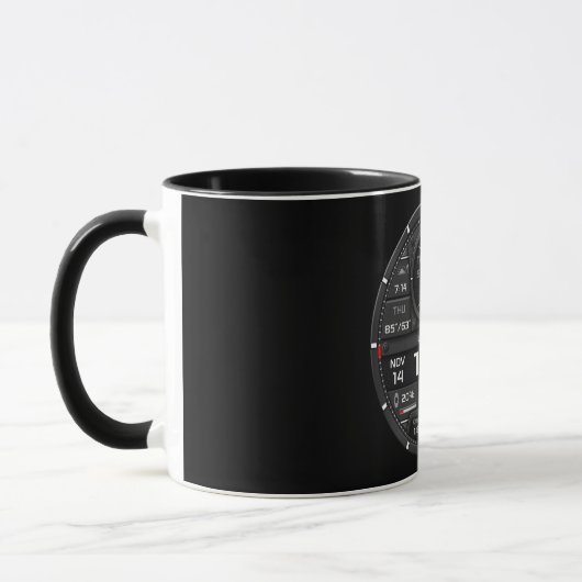 Coffee Mug with a Humorous Design マグカップ (左)
