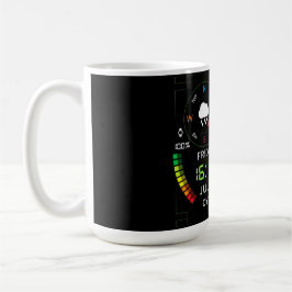 Coffee Mug with a Humorous Digital Design コーヒーマグカップ