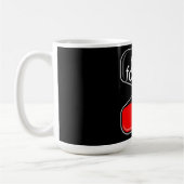 Coffee Mug with a Humorous Digital Design コーヒーマグカップ (左)