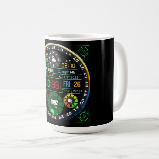 Coffee Mug with a Humorous Digital Design コーヒーマグカップ (正面右)