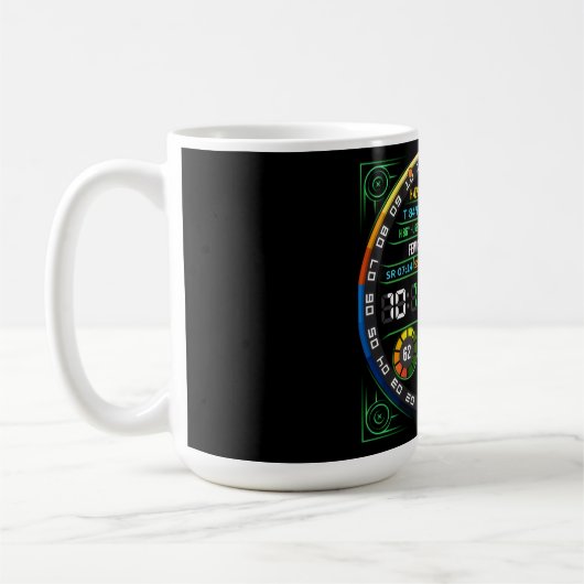 Coffee Mug with a Humorous Digital Design コーヒーマグカップ (左)