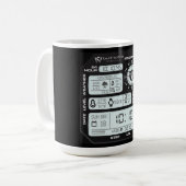Coffee Mug with a Humorous Digital Design コーヒーマグカップ (正面左)