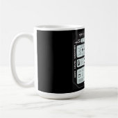 Coffee Mug with a Humorous Digital Design コーヒーマグカップ (左)