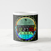 Coffee Mug with a Humorous Digital Design ジャンボコーヒーマグカップ (正面)