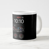 Coffee Mug with a Humorous Digital Design ジャンボコーヒーマグカップ (正面右)