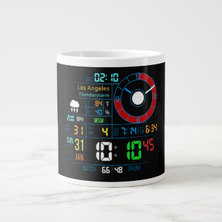 Coffee Mug with a Humorous Digital Design ジャンボコーヒーマグカップ