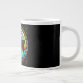 Coffee Mug with a Humorous Digital Design ジャンボコーヒーマグカップ (右)