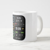 Coffee Mug with a Humorous Digital Design ジャンボコーヒーマグカップ (正面右)