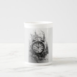 Coffee Mug with a Humorous Digital Design ボーンチャイナマグカップ