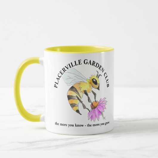 Coffee Mug with Bee design マグカップ (左)