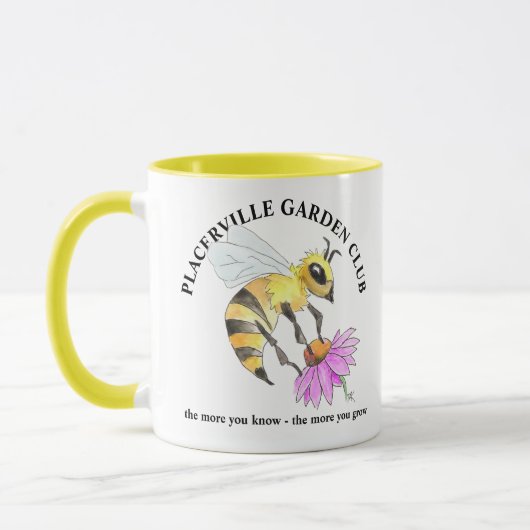 Coffee Mug with Bee design マグカップ (左)