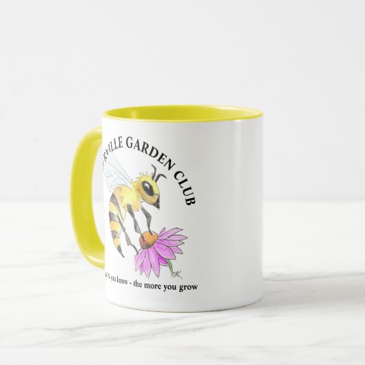 Coffee Mug with Bee design マグカップ (正面左)