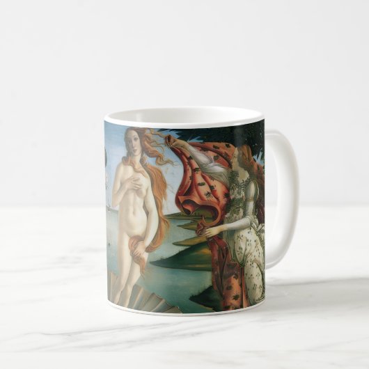 Coffee mug with Botticellis Venus painting コーヒーマグカップ (正面右)