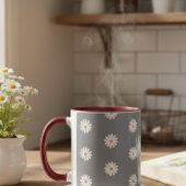 Coffee mug with daisy, cozy coffee mug マグカップ