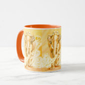 Coffee Mug with elephants, zoo animals マグカップ (正面左)
