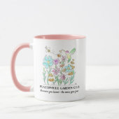 Coffee Mug with Garden design マグカップ (左)
