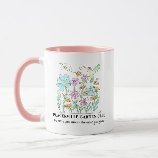 Coffee Mug with Garden design マグカップ (左)