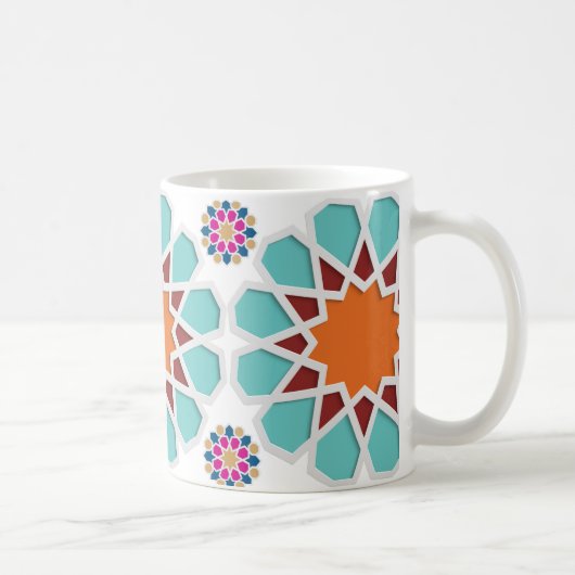 Coffee Mug with Touch of Moroccan Zellige Artistry コーヒーマグカップ (右)