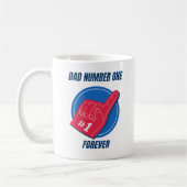 Coffee Mugs for  dad number one コーヒーマグカップ (左)