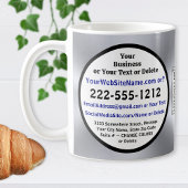 Coffee Mugs with Company LOGO, QR CODE, PHOTO コーヒーマグカップ