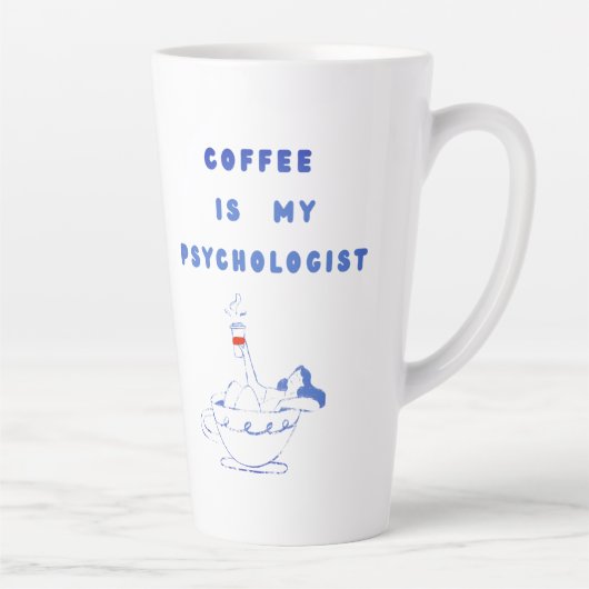 Coffee, My Quiet Therapist カフェラテマグ (右)