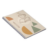Coffee & Notesノートブック – ミニマリストBoho Notebook ノートブック (右側)
