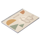 Coffee & Notesノートブック – ミニマリストBoho Notebook ノートブック (左側)