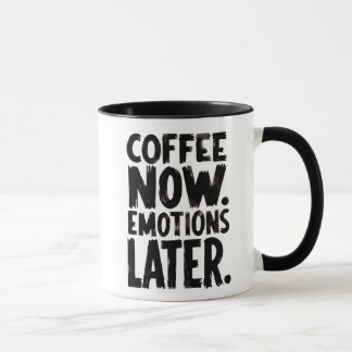 Coffee Now Emotions Later coffee mug マグカップ