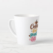 Coffee Now People Later Mug  カフェラテマグ (左アングル)