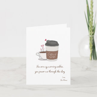 Coffee Of My Life Valentine's Dayノートカード ノートカード