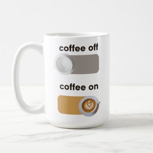 Coffee on エレガント Coffee Off Mug コーヒーマグカップ (左)