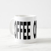 COFFEE ON CALL Typography Funny Humor コーヒーマグカップ (正面左)