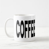 COFFEE ON CALL Typography Funny Humor コーヒーマグカップ (左)