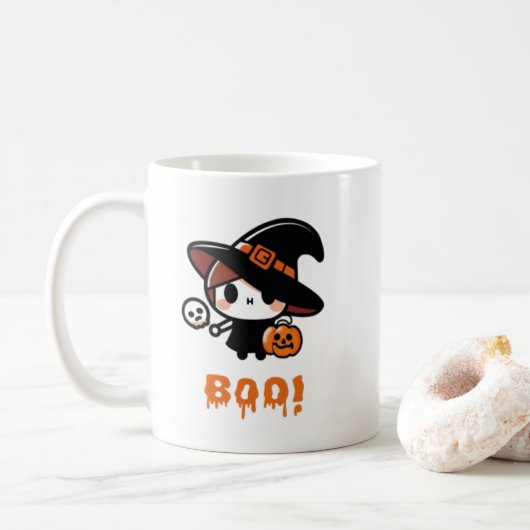 Coffee or tea mug (cup) Halloween  コーヒーマグカップ (ドーナツ)