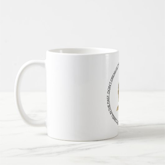 Coffee or tea mug with Buddha quote コーヒーマグカップ (左)