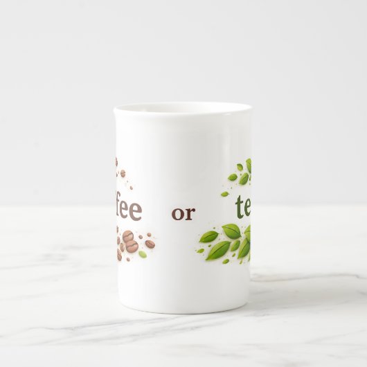 Coffee or Tea Specialty Mug ボーンチャイナマグカップ (正面)