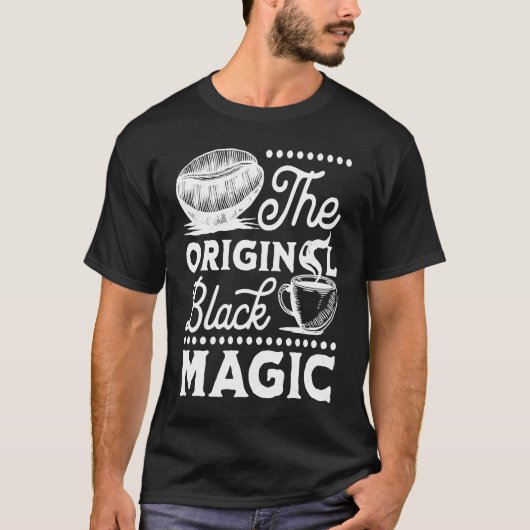 Coffee Original Magic Caffeine Espresso Addict Tシャツ (正面)