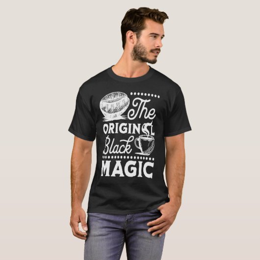 Coffee Original Magic Caffeine Espresso  Addict Tシャツ (正面フル)