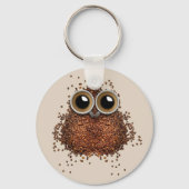 Coffee Owl key chains キーホルダー (正面)