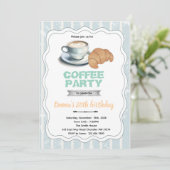 Coffee pastry party invitation 招待状 (スタンド正面)