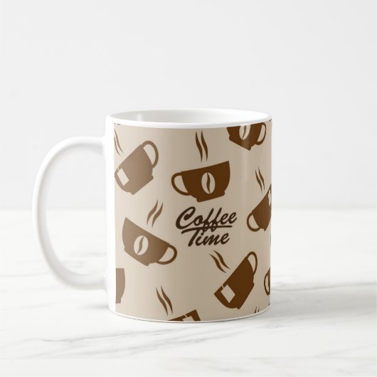 Coffee pattern コーヒーマグカップ (左)