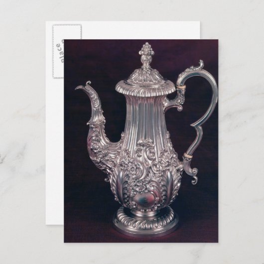 Coffee-pot by John Watson, Sheffield, 1818 ポストカード (正面/裏面)