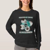 Coffee  Powered By Coffees And Mitochondria Tシャツ (正面)