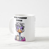 Coffee Powered Human Mom コーヒーマグカップ (正面左)