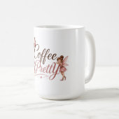Coffee Prettyロゴ マグカップ (正面右)
