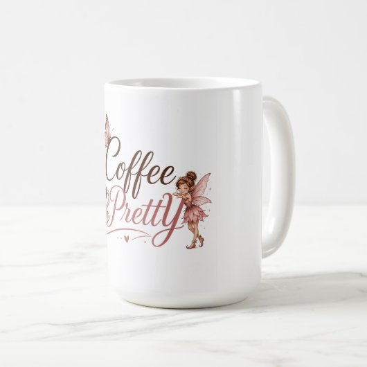 Coffee Prettyロゴ マグカップ (正面右)