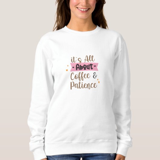 Coffee Print T-Shirt Sweatshirt スウェットシャツ (正面)