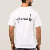 Coffee Pulse – カフェインがリズムと出会う Tシャツ (裏面)