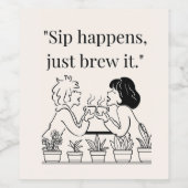 coffee quote  ワインラベル (シングルラベル)